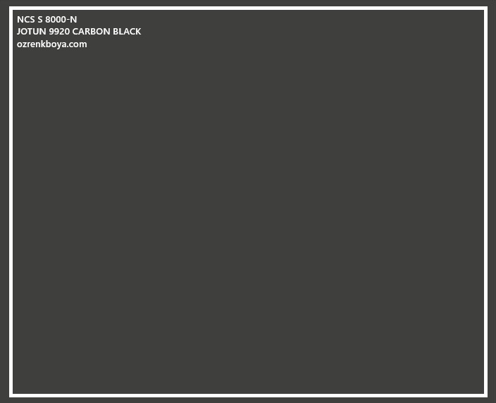 JOTUN TOPCOAT SİLK 9920 CARBON BLACK